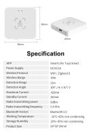 Sensor De Movimiento De Presencia Humana Tuya Smart Life ZigBee/Wifi 5.8G/24G Con Deteción De Luminosidad Y Distancia Para Alexa Google - details 14
