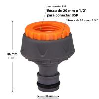 Sistema De Rociado De Jardín 10/20/30M Con Rosca De 1/4" Y Rojellón De Latón Para Invierno Balcones Estufa Invernadero Riego Y Enfriamiento - details 1