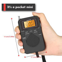 Reproductor De Radio FM/AM Portátil W-206 Con Batería De 2 AA Altavoz Estéreo Auriculares LCD Alarma Digital Indicador De Sueno De Manana - details 7