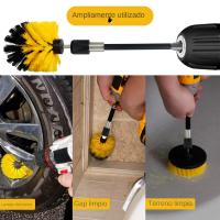 Kit De 5 Piezas De Cepillo Eléctrico Para Broca Multipropósito Set De Accesorios De Limpieza Con Conector De Paja De Níquel Para Limpieza Doméstica - details 4