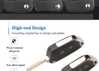 Carcasa De Llave Remota Modificada Jingyuqin Para Citroen С2 C4 С3 С5 С6 DS4 DS3 DS5 Berlingo Picasso C-Elysee Dispatch HU83/VA2 ABS Material 1 Pieza - details 1
