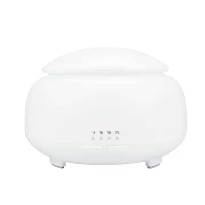 Humidificador de aire con textura de madera, luz nocturna, aromaterapia, atomizador ultrasónico, 300 ml - 1