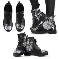 SP Nuevas Botas Martin de otoño E Invierno, BOTAS DE TRABAJO británicas con estampado digital de Dibujos animados para Damas, BOTAS Altas de cuero de gran tamaño. - details 7