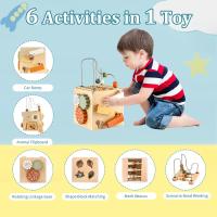 Cubo de Actividades Montessori para Niños | Juegos de Madera y Ábaco - details 0