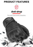 Guantes De Motociclista Retro De Verano Para Hombres Y Mujeres En Cuero Perforado Con Dedos Complejos Para Motocross Equipamiento De Moto M-XXL - details 5