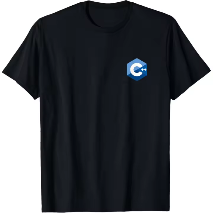 Camiseta de Manga Corta, 100% Algodón, Ropa Unisex para Hombres y Mujeres en 5 Tallas, Camiseta Negra, Cuello redondo con estampado. - 1