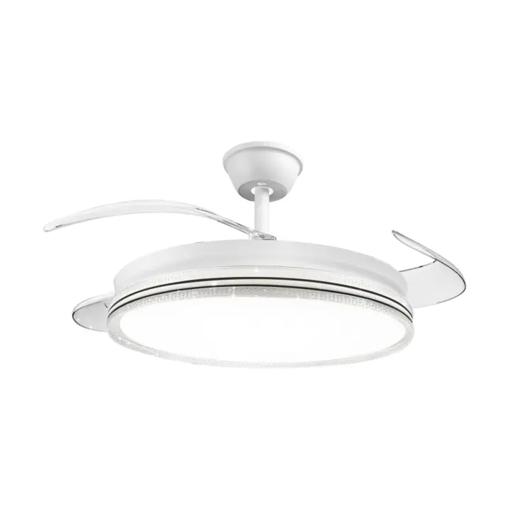 Ventilador de Techo con Luz LED 72W – 120 cm (48") con Mando a Distancia, 6 Velocidades y Temporizador, Diseño Moderno – Motor Silencioso, Función Verano/Invierno, Bajo Consumo - 1