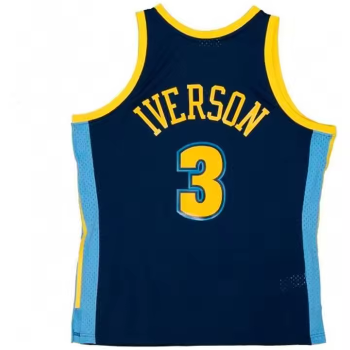 Camisetas De Tirantes Mitchell And Ness D Nuggets-Allen Iverson para hombre en color azul - 1