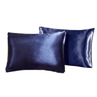 2-Piece Pure Emulation Seda Almohadilla De Seda Para Cabeza Y Cojín Cubierta De Almohada Cómoda Para Cama Tela De Seda Poliéster Microfibra Rectangular Sin Relleno - details 11