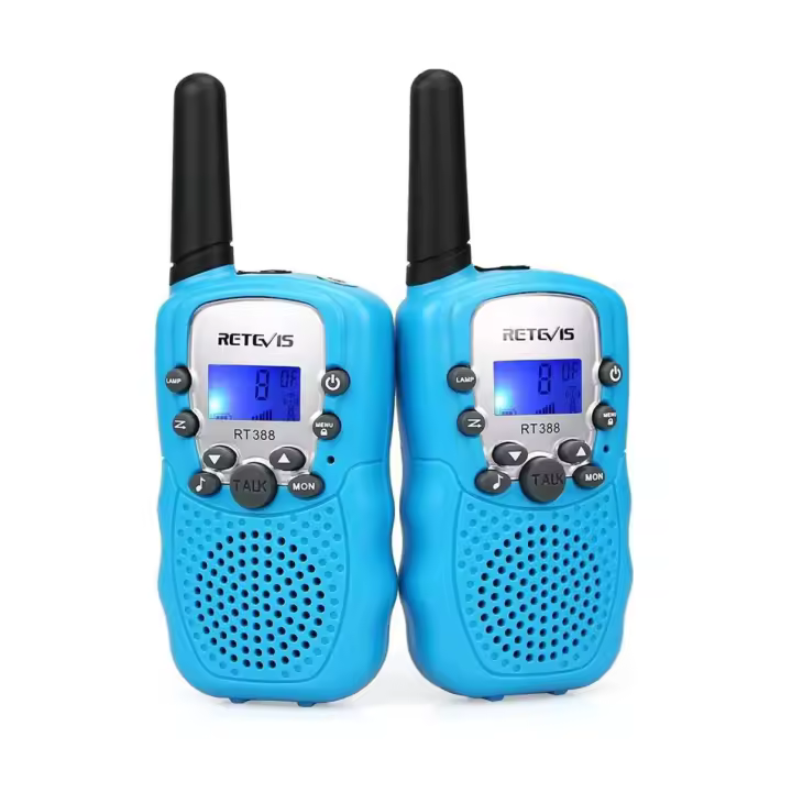 Walkie Talkie Niños Niñas, 8 Canales LCD Pantalla Función VOX 10 Tonos de Llamada Linterna Incorporado Juguete Regalo para Cámping Vacaciones - 1