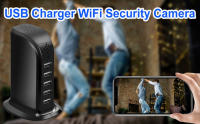 Cámara espía oculta WiFi, cámara de carga USB inalámbrica HD 1080P, 5 puertos USB Hub Nanny Cam transmisión en vivo, detección de movimiento, control remoto por aplicación para seguridad en la oficina - details 0