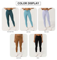 Leggings Deportivos De Ajuste En La Cintura Con Arrugas Para Mujer Levantamiento De Glúteos Sin Línea T Pantalones Cortos De Yoga Fitness Gimnasio Color Sólido - details 0