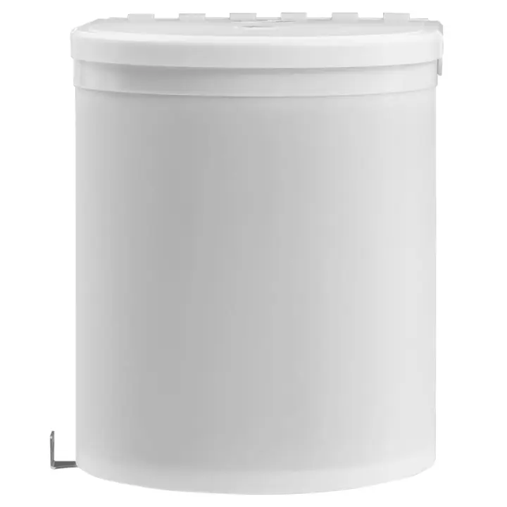 vidaXL Papelera de Cocina Empotrada Acero Inoxidable 12 L Cubo de Basura Color Negro y plateado,  Blanco, y mas - 1
