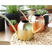 Maceta De Riego De Acero Inoxidable Con Boquilla Larga Accesorios De Jardín Para Plantas Sandía De Cobre Pulido Metal - details 6