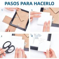 50pcs Protecciones De Esquina Para Marco De Cartón 5.1 X 5.1 Pulgadas Para Pinturas Artesanales Fotos Y Papel - details 2