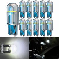 10X Lámparas LED COB Vidrio 6000K Blanco Para Auto Placa De Licencia Domo Lámpara De Lectura DRL Búho Lateral Puerta Luz De Retroiluminación - details 6