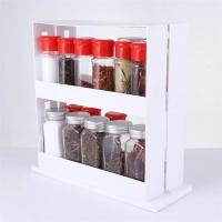 Estante Giratorio De 2 Niveles Para Especias Organizador Creativo Para Cocina Y Baño Metálico Multi-Funcional Para El Hogar - details 5