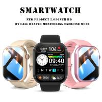 SOMY Reloj inteligente inalámbrico para llamadas, pantalla táctil completa, reproducción de música por voz, Adaptable al teléfono inteligente, recargable, deportes, ciclismo, correr - details 0