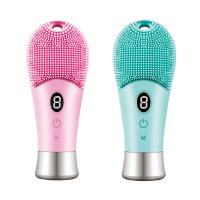 Limpieza Facial Eléctrica Ultrasonda 9 Velocidades Silicona Recargable Escobilla De Rostro Con Vibration Alta Frecuencia Limpiadora De Piel - details 7