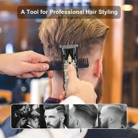 Recortadora de pelo eléctrica para hombres, afeitadora inalámbrica de 0mm, multifunción, Buda, dragón, Barbero, tipo T, Kit de peinado de corte, recargable por USB - details 4