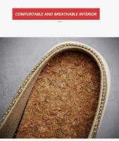 Zapatillas De Verano Para Hombre Clásicas Al Aire Libre Zapatillas De Lazo Ligero Transpirable Pantuflas Casuales Para Interior Material Superior De Lona Suela EVA Talla Verdadera - details 6