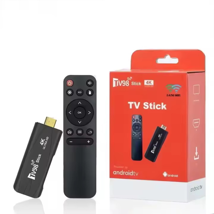 TV98 TV Stick Android 12,1 4K HD 2G 16G TV Box 2,4G 5G Dual Wifi Smart TV Box reproductor multimedia receptor de TV Andriod TV Stick - 1