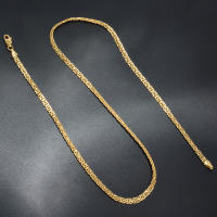 Collar Cadena De Enlace Pintado De Oro 18K Para Mujer Y Hombre Cruzado 5mm Ancho Color Oro Collar Clásico De Moda Para Uso Diario Boda Fiesta Regalo - details 5
