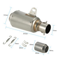 Pipé De Escape De Acero Inoxidable Universal Para Motocicleta ATV Con Anillas De Soldadura Y Conector Pieza 51mm - details 1