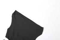 Vestido Elegante De Mujer Sin Cintura Con Collar Swing Y Abertura Alta En Espalda Con Hebilla De Metal Estrella De Cinco Puntos Vestidos De Baile - details 9