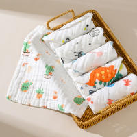 Toallas De Bebé Muselina De 6 Capas Suaves Algodón Paño De Rostro Para Baño Y Lactancia Toallas De Mano Y Burp Paquete De 5 - details 1