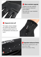 Guantes De Invierno Para Hombre Y Mujer Toque De Pantalla Térmicos Para Ciclismo Conducción Motocicleta Impermeables Antideslizantes Deportes Al Aire Libre - details 8