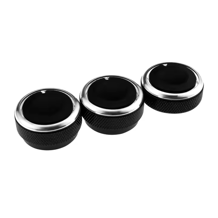 3Pcs Botones De Control De Aire Acondicionado Para Chevrolet Sail 2008-2014 Aleación De Aluminio Accesorios De Coche - 1