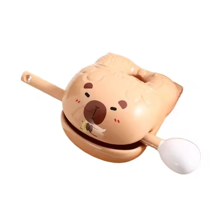 Juguete De Alivio De Estrés Creativo Capybara De Madera Muñeco Divertido Ornamento De Escritorio Para Decoración Del Hogar Instrumento De Percusión - 1