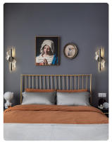 Lámpara De Pared LED Nórdica Para Iluminación Interior De Dormitorio Y Sala De Estar Moderna Decoración Sconces Montaje En Pared Color Negro Y Oro - details 11