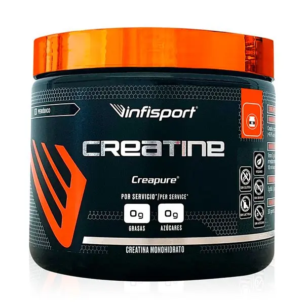 Infisport Creatina 300 gr - Creatina pura - 100 % Creapure - Mejora el rendimiento - 1