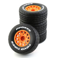 4Pcs Rueda De Camión De Corta Duración 113mm 1/8 1/10 Con Neumático Y Eje De 12 14 17mm Hex Para Slash Arrma SENTON VKAR RC Car - details 8