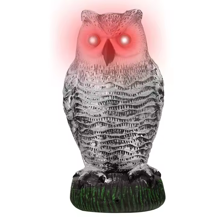 Decoy De Falso Águila Realista Con Cabeza Giratoria De 360° PE Simulación De Pájaro Para Disuadir Aves En Jardín Decoración De Estatua De Águila - 1