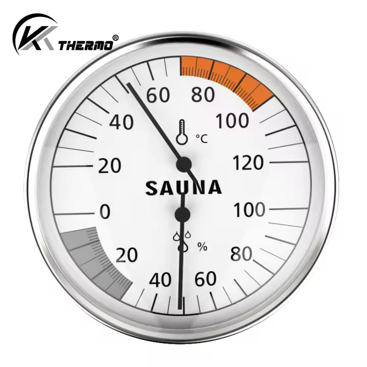 Termómetro Y Higrómetro De Pendiente Para Sauna Doméstica Medidor De Temperatura Y Humedad Para El Hogar Material Metálico - 1