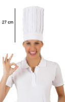 Gorro alto de Chef con tu nombre. Elige la opción que más te guste, gorro y delantal a juego. Ropa de cocina con tu toque personal. - details 1