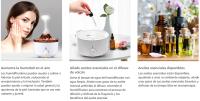 -difusor de Aceite de Aromaterapia con 2 Modos de Niebla, Humidificador de Llama, Temporizador y Apagado Automático Sin Agua, 18.9 Fl Oz, Doble Color con Control Remoto para Oficina en Casa, Blanco, Rojo - details 3