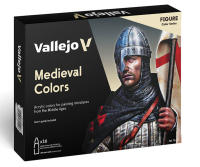 ACRYLICOS VALLEJO - SETS MEDIEVAL COLORS 16 BOTES - VALLEJO 70142 - details 0