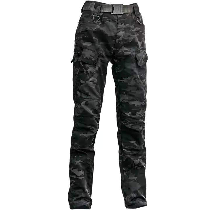 Pantalones Tácticos IX7 Para Hombre Algodón Elástico Militar Primavera Otoño Casual Trabajo Senderismo Entrenamiento - 1