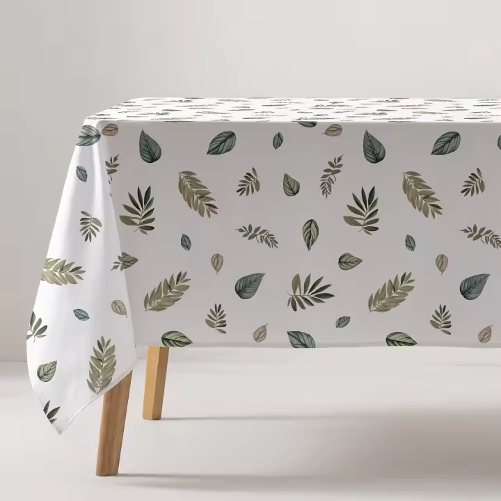 GAMUSI - Mantel antimanchas impermeable Salerina algodón tacto tela caída natural rectangular/cuadrado - 1