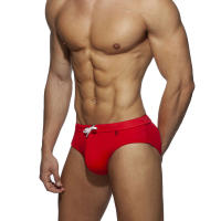 Bragas De Natación Para Hombre Briefs De Playa Deporte Acuático Padded Push-Up Traje De Baño Sexy Surf Wear Monocromo Talla Unica - details 2