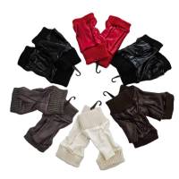 Guantes sin dedos para Mujer Gruesos Calentadores para Invierno Protección contra el frio Talla única Ajustable - details 1