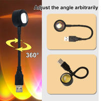 Lámpara De Noche LED USB Con Proyector De Rainbow Y Neón Para Decoración De Habitación Luz De Ambiente Para Fotografía Y Regalo - details 4