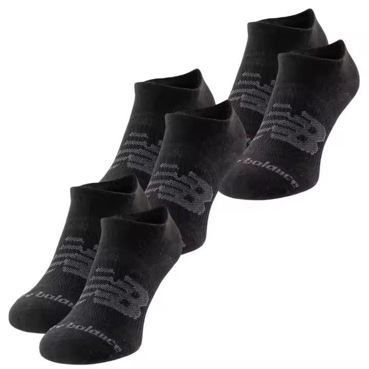 Calcetines New Balance Unisex No Show P-3 Und Negro Socks Las03223-Bk - 1
