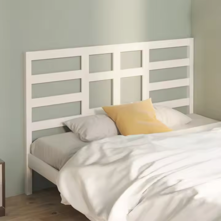 Cabecero de cama madera maciza de pino blanco 166x4x104 cm - 1