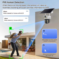 Cámara Solar WiFi/4G IP CCTV De Vigilancia Exterior Con Monitor De Batería Detección Humana Y PIR Protección De Seguridad Para El Hogar - details 4
