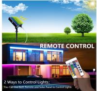 Tira de LED solar para exteriores, 5 m SMD 5050 Luces LED Tira de LED que cambia de color RGB con energía solar, IP67 Luces de hadas decorativas impermeables para jardín de árboles de jardín - details 5